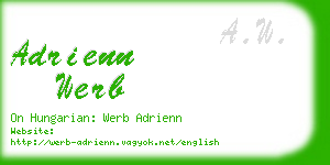 adrienn werb business card